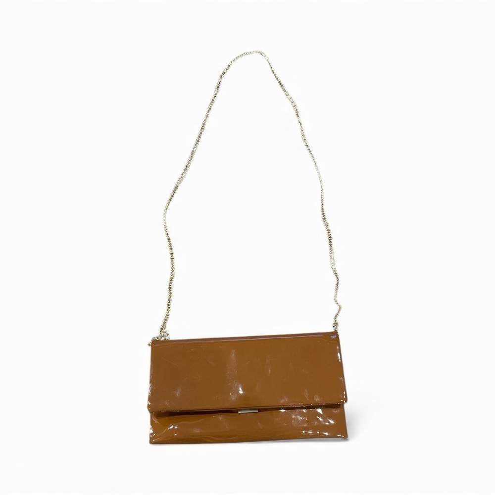 Steve Madden Elegant Brown Chain Strap Clutch - Picture 2 of 5